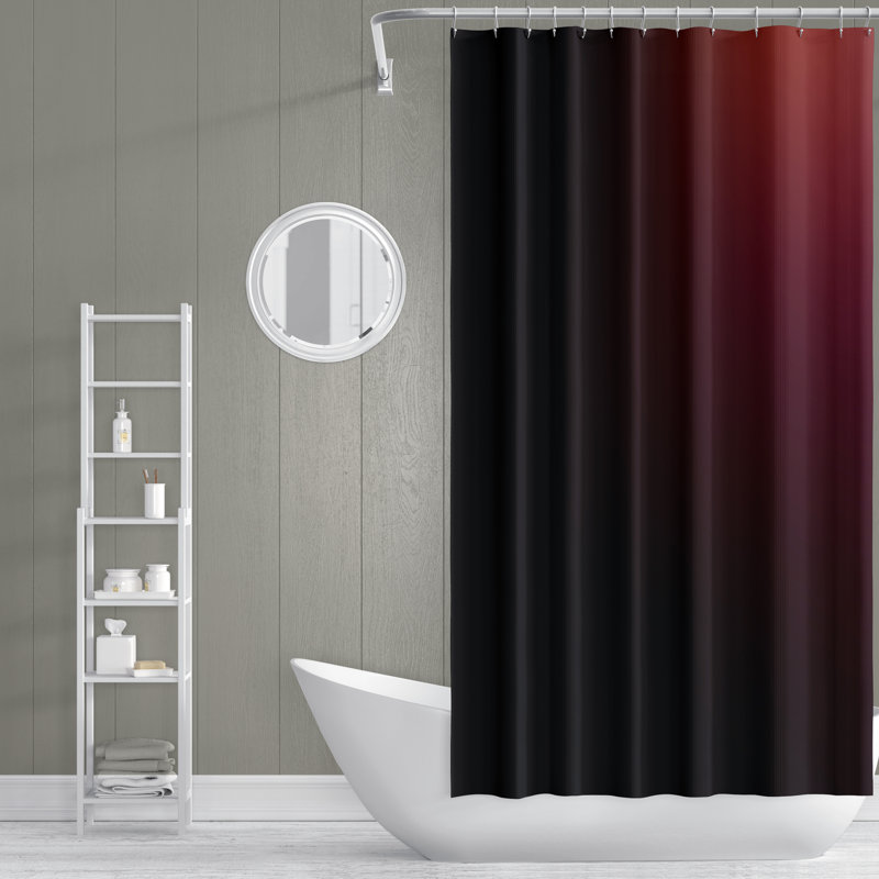 Rideau de douche simple Wine Ombre, H 83 po x l 70 po