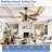42 Inch Caged Ceiling Fans with Lights, Dual Finish 5 Black Walnut Blades Hanging Fan, Rustic Ceiling Fan with Remote APP Control for Farmhouse Indoor/Outdoor Use-479030480-479030487-479030484