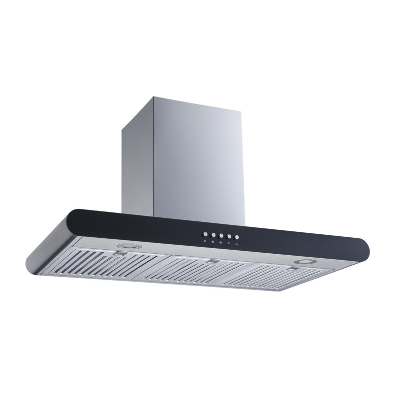 Hotte murale convertible 36 pouces 300 CFM en acier inoxydable avec filtre inclus