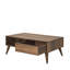 Table basse moderne scandinave, Oslo et noyer, 43,3 po x 16,5 po x 25,6 po | 100% panneau de particules enduit de mélamine, épaisseur: 0,6 pouce | Design élégant et fonctionnel pour le salon et les espaces de détente-1474808885