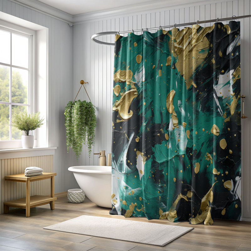 Rideau de douche Painted Spectrum - Premium, H 74 po x l 71 po