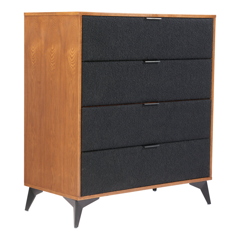 Commode Zarif noir et noyer