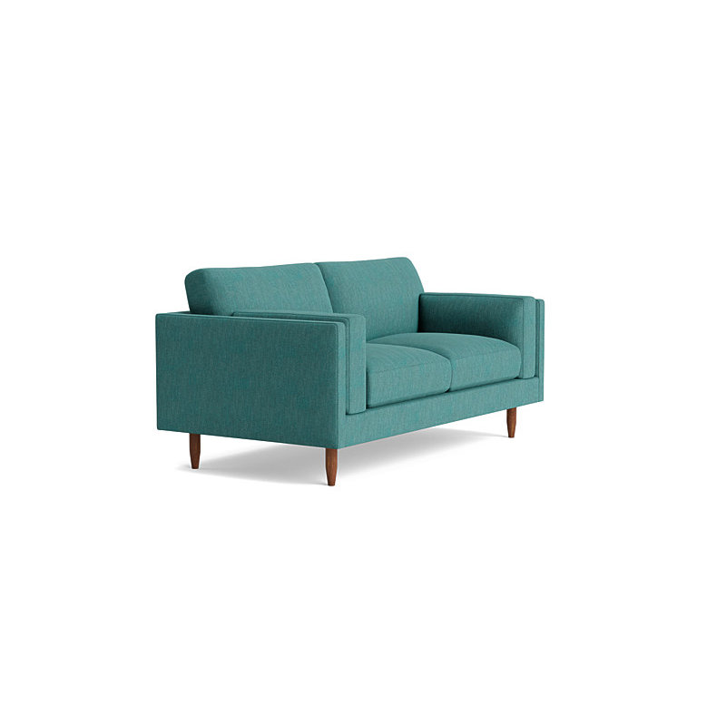 Skinny Fat Loveseat (70"), Performance Weave - Spruce