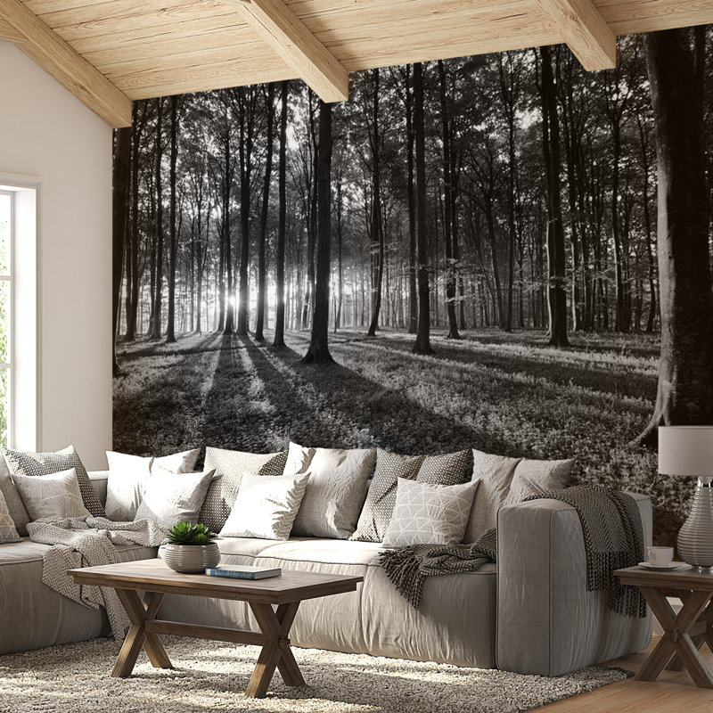 Murale Fergal la lumière dans la forêt, L 27 po x l 38 po