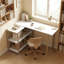 Foldable L-Shaped Writing Desk