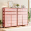 Commode 16 tiroirs pour chambre à coucher, commode haute avec tiroirs de rangement en tissu-1050114683