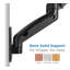 Mount-It Full Motion Dual Arm Monitor Wall Mount, Fits w/ Monitors from 13" to 27" | 14.3 Lbs. Cap.