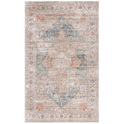 Trishona Machine Washable Performance Oriental Rug