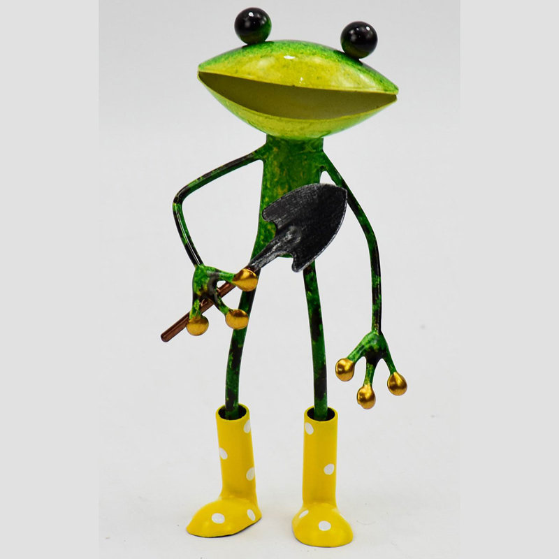 Tuckerman Frog Weather Resistant Metal Garden Statue