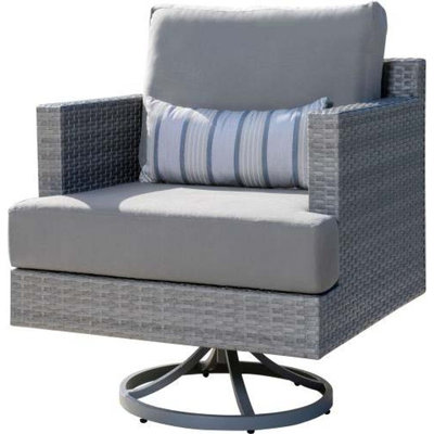 Chaise de terrasse pivotante avec coussins Sunbrella Aeronwy