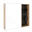Armoire de toilette 31,88 pouces avec rangement, tablettes en verre réglables et organisateurs de porte