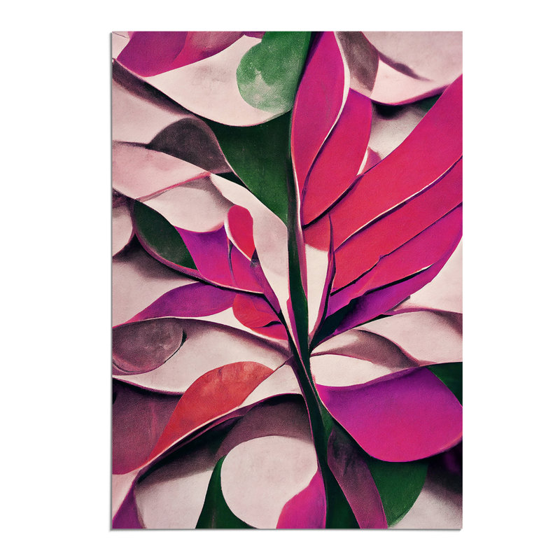 Abstract Leaf Art No.4 - Print, Paper, 59.4cm H x 42cm W, No Matte