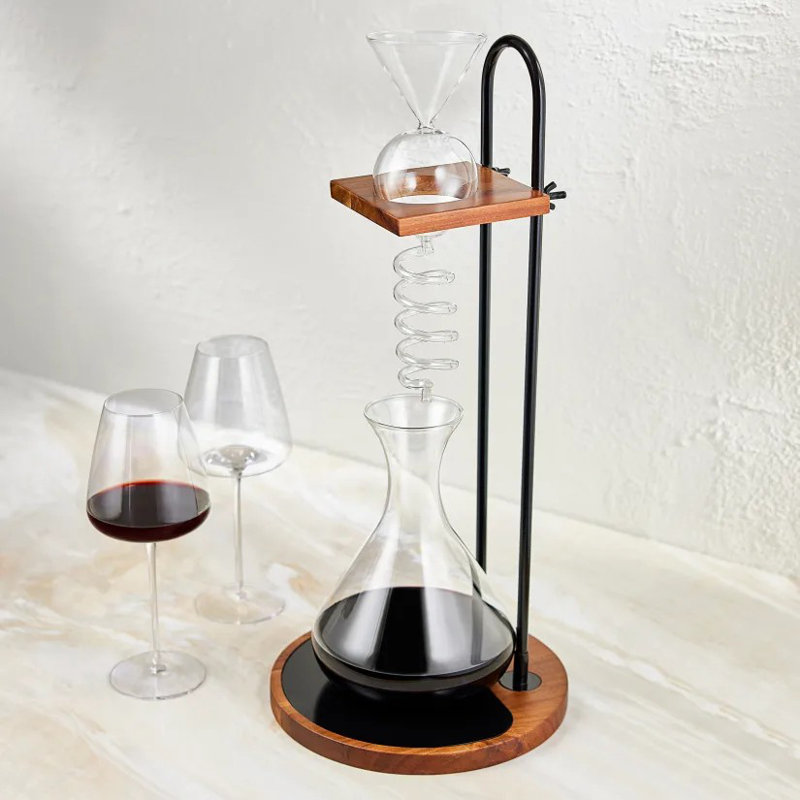 Wine Enthusiast Art Series Deluxe Wine Tower Decanting Set - Thumbnail 3