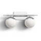 Colford 2 Light Frosted Dimmable Vanity Light
