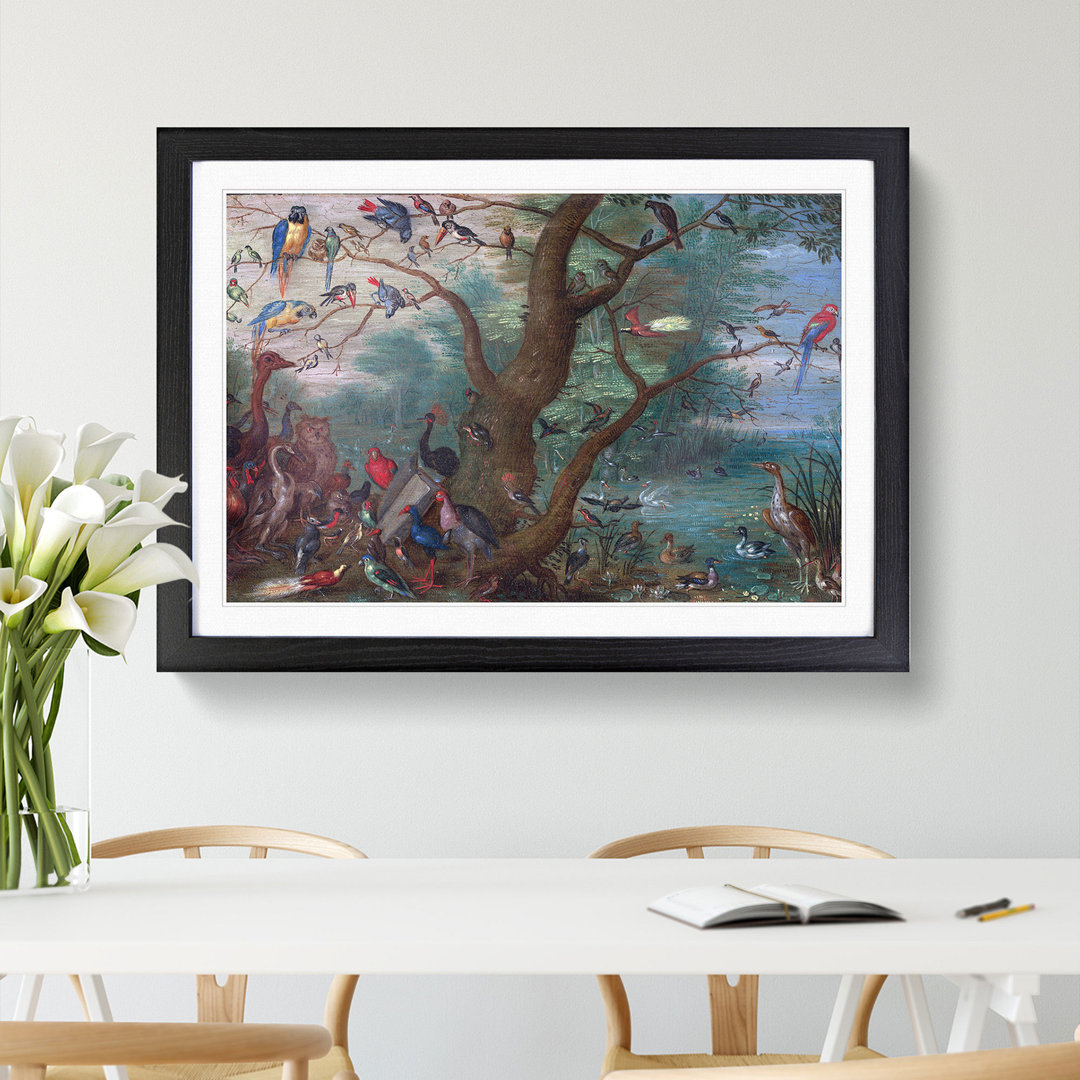 Concert of Birds by Jan Van Kessel - Picture Frame Painting