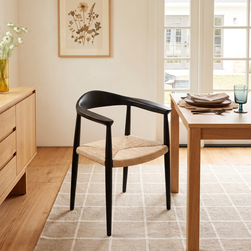 Arlo 30.7'' Wide Armchair, Black