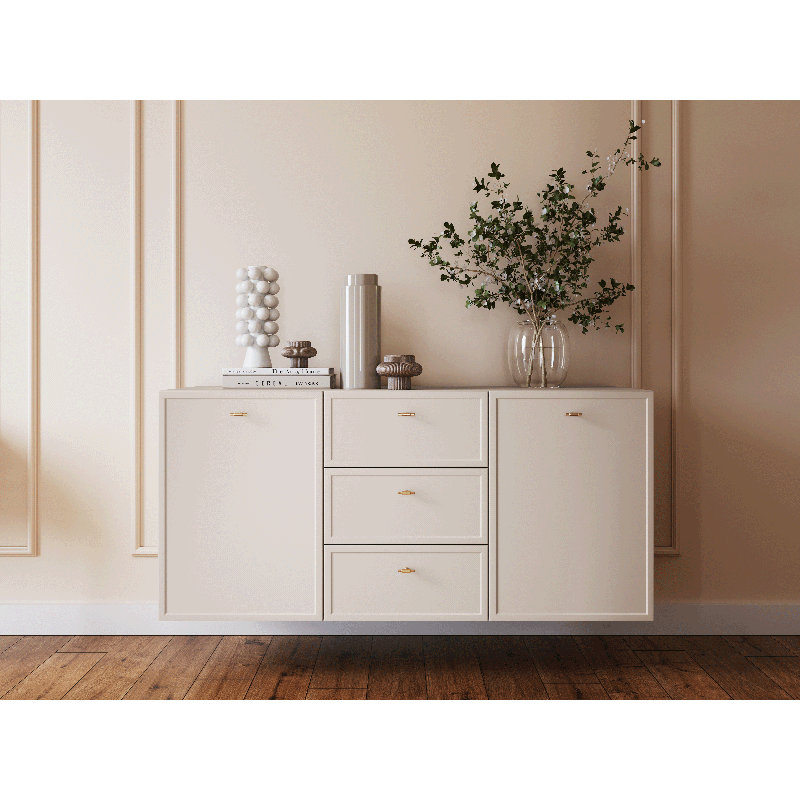 Bagga 150cm Sideboard, Cream/Beige/Gold