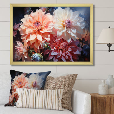 Pink Dahlia Romantic Impression III - Floral Wall Decor