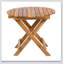 Table d'appoint pliable et réglable en bois d'acacia, aucune installation requise, parfaite pour une utilisation intérieure et extérieure