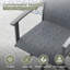 Ensemble de salle à manger de patio rond 6 chaises avec chaises pivotantes en polyester enduit de PVC 360 ° Peroson-1905407813