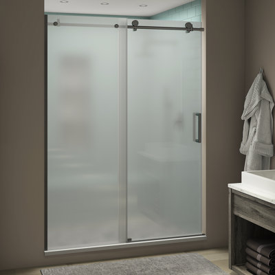 Coraline XL  56 W x 80 H Single Sliding Frameless Shower Door