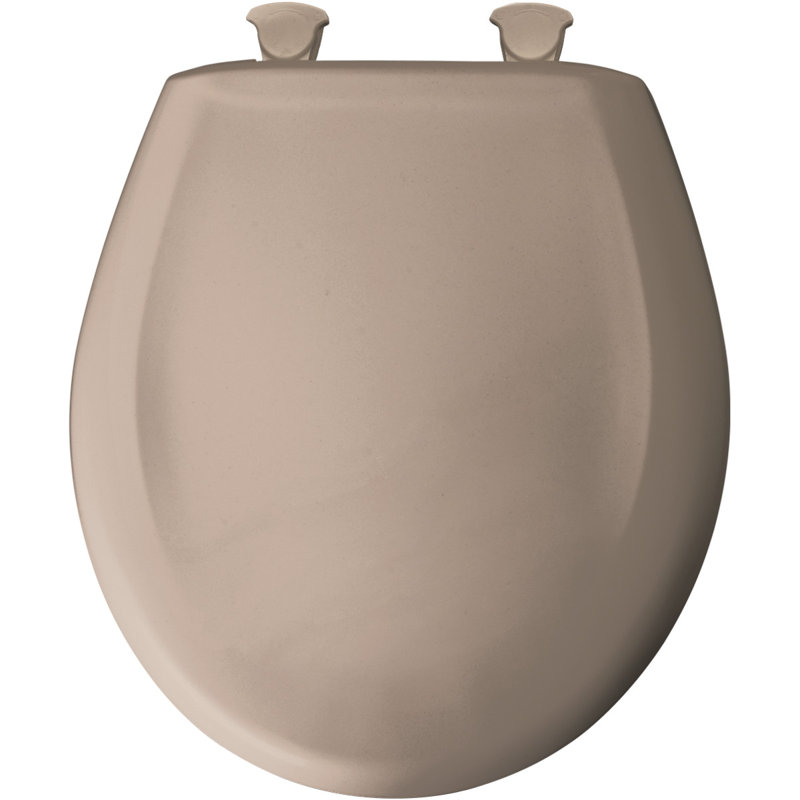 Siège de toilette rond, Beige faon