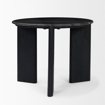 Genuine Marble 3 Legs End Table