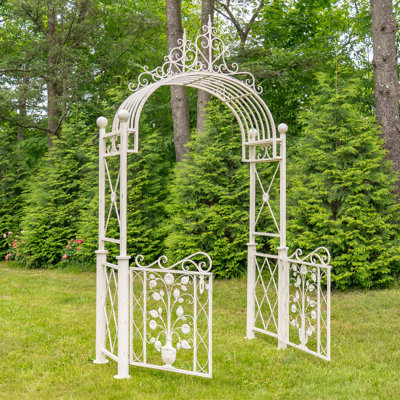 Barrière de jardin 10,5 pi avec ornements floraux «Copenhagen 1843»
