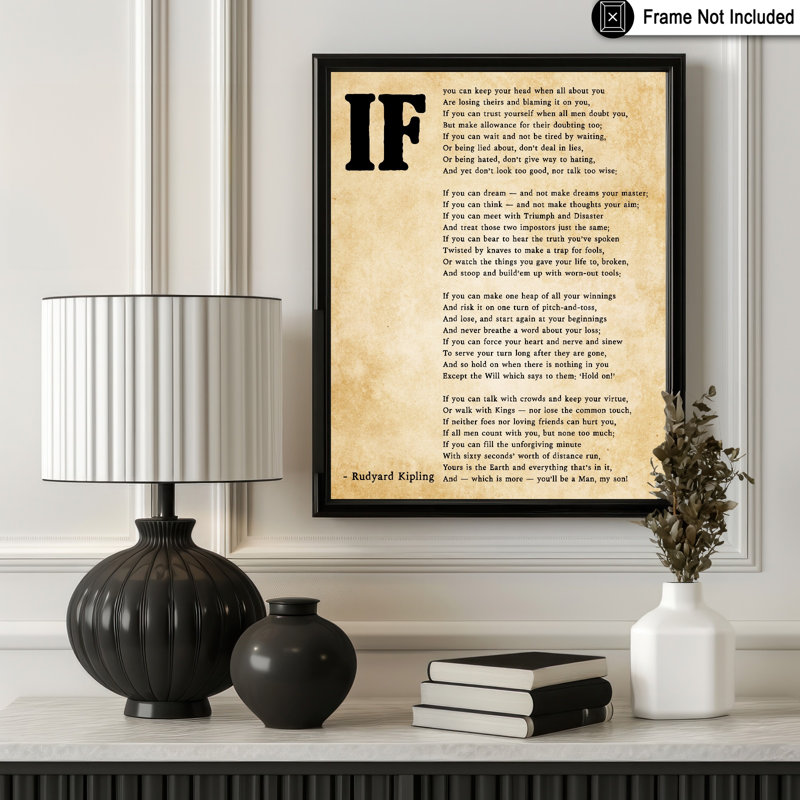 IF Poem No1, Unframed, Poster, 16"H x 20"W