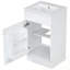Meuble-lavabo de salle de bain avec lavabo, tablette de porte et tablette réglable-1733819980
