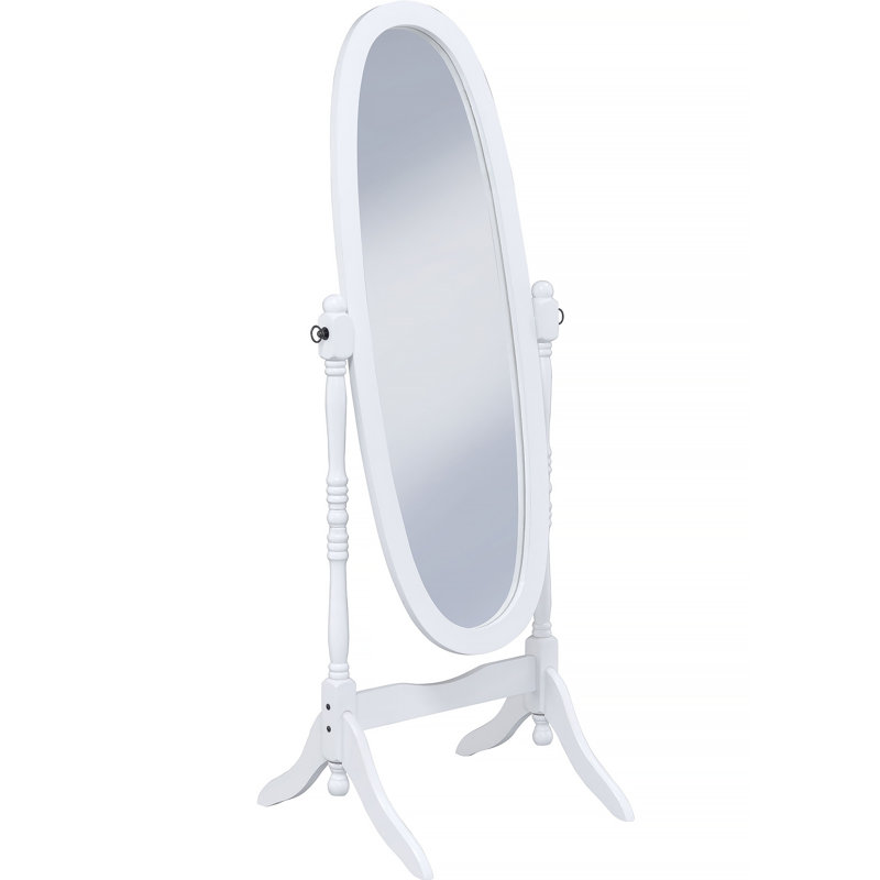 Dunne White Cheval Mirror