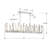 Acquanetta 6 Light Polished Nickel Linear Chandelier