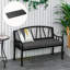 Outsunny Garden Bench Cushion 2 Seater Loveseat 120 x 50 x 8 cm Grey