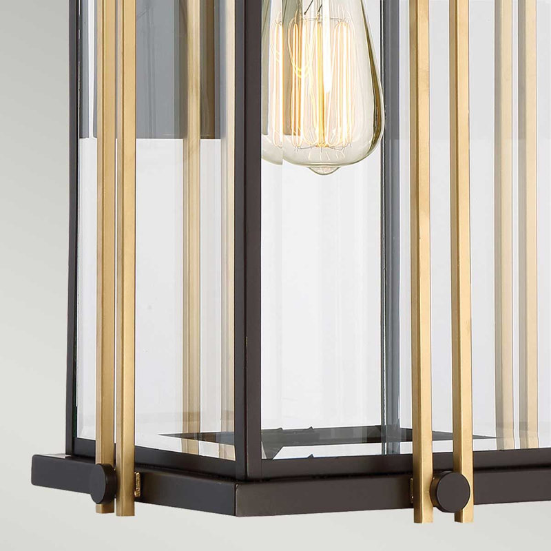 Forcella Western Bronze Outdoor Wall Lantern, 51cm H x 25.6cm W x 27cm D