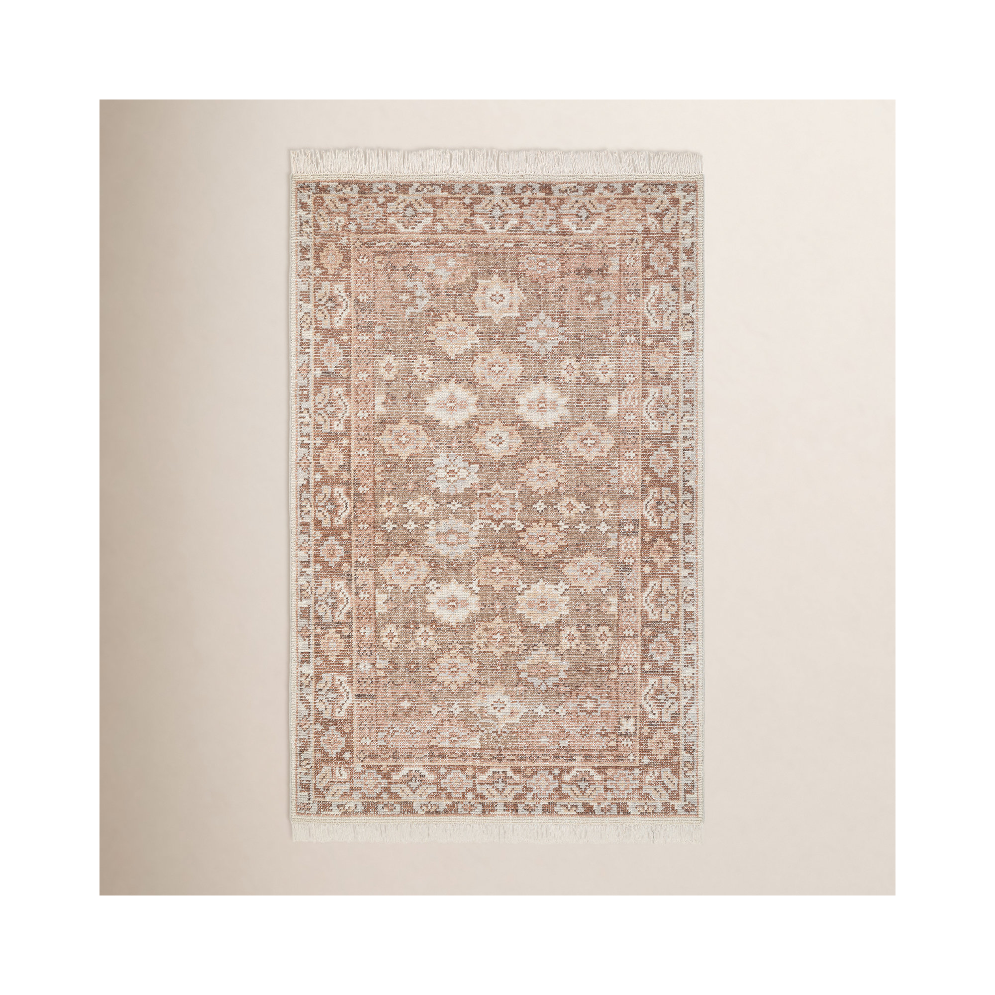  Hand Knotted Wool Farzana Rug, Rectangle 7'9" x 9'9"