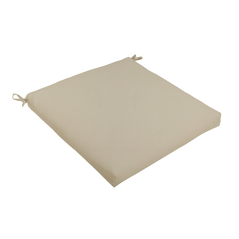 Outdoor 2.5'' Dining Chair Seat Cushion, Fresco Tan, 20" W x 20" D