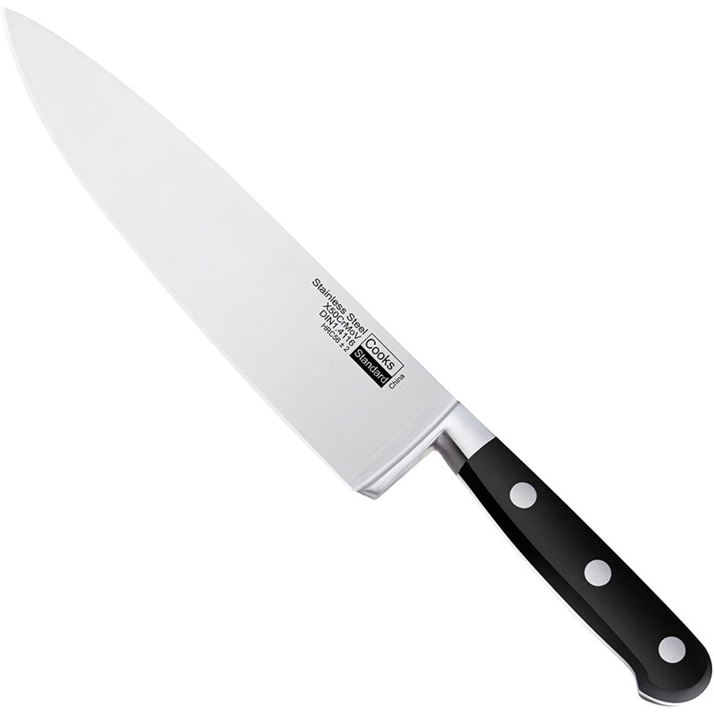 8-Inch Stainless Steel Chef's Knife with Ergonomic Handle