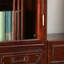 Nouvelle bibliothèque de style chinois avec portes en verre