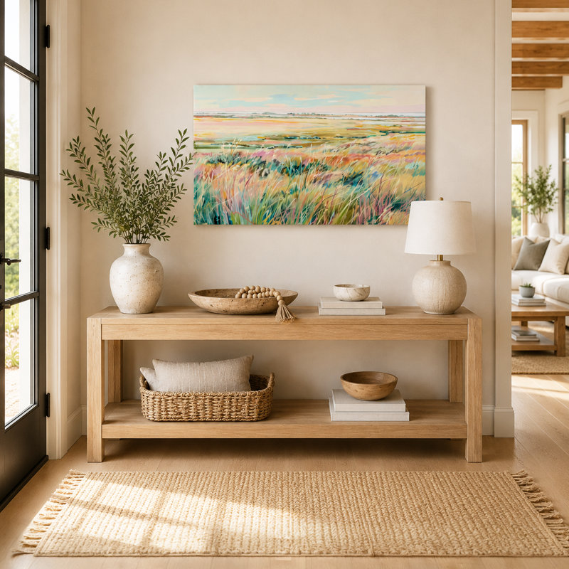 Art mural sur toile Golden Meadow, L 16 po x H 12 po x P 1 po