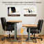 Fauteuil de bureau en velours noir avec accoudoirs rabattables, fauteuil de direction pivotant Criss Cross avec 2 poches latérales, fauteuil de coiffeuse moderne à roulettes-117671836-130973134