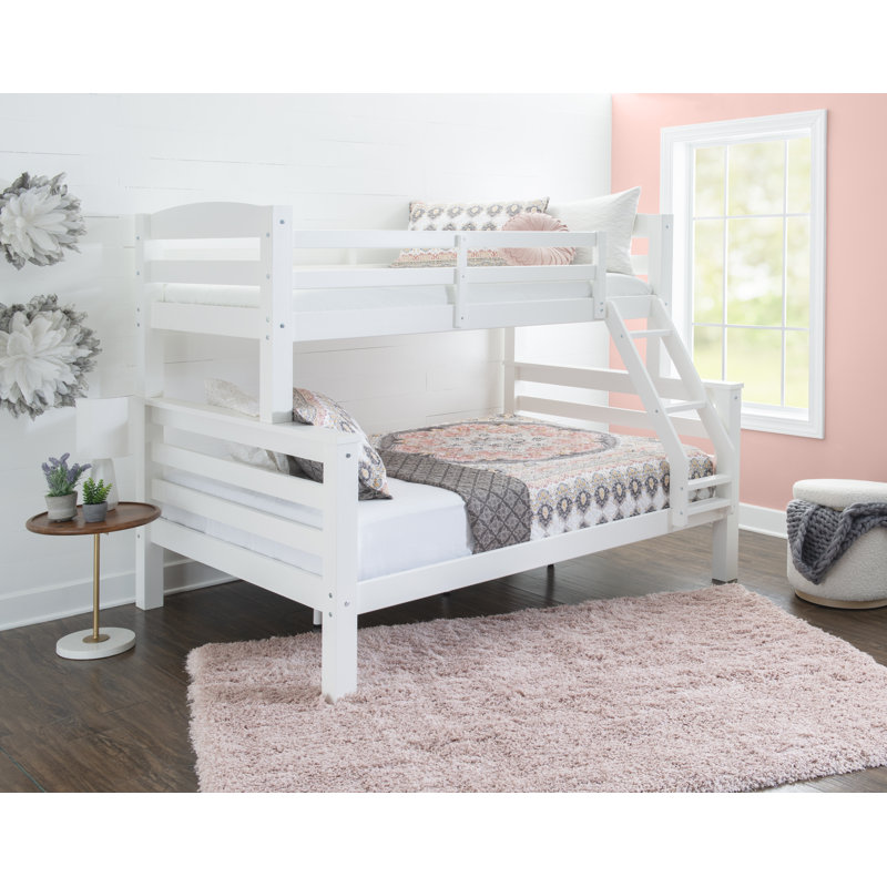 Lit superposé simple au-dessus de double Hannahrae, Blanc