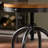 Industrial Iron Accent Stool