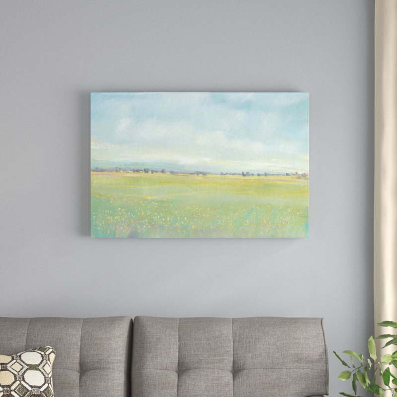 Soft Meadow Light I - Painting Print, 61cm H x 91cm W, Wrapped Canvas