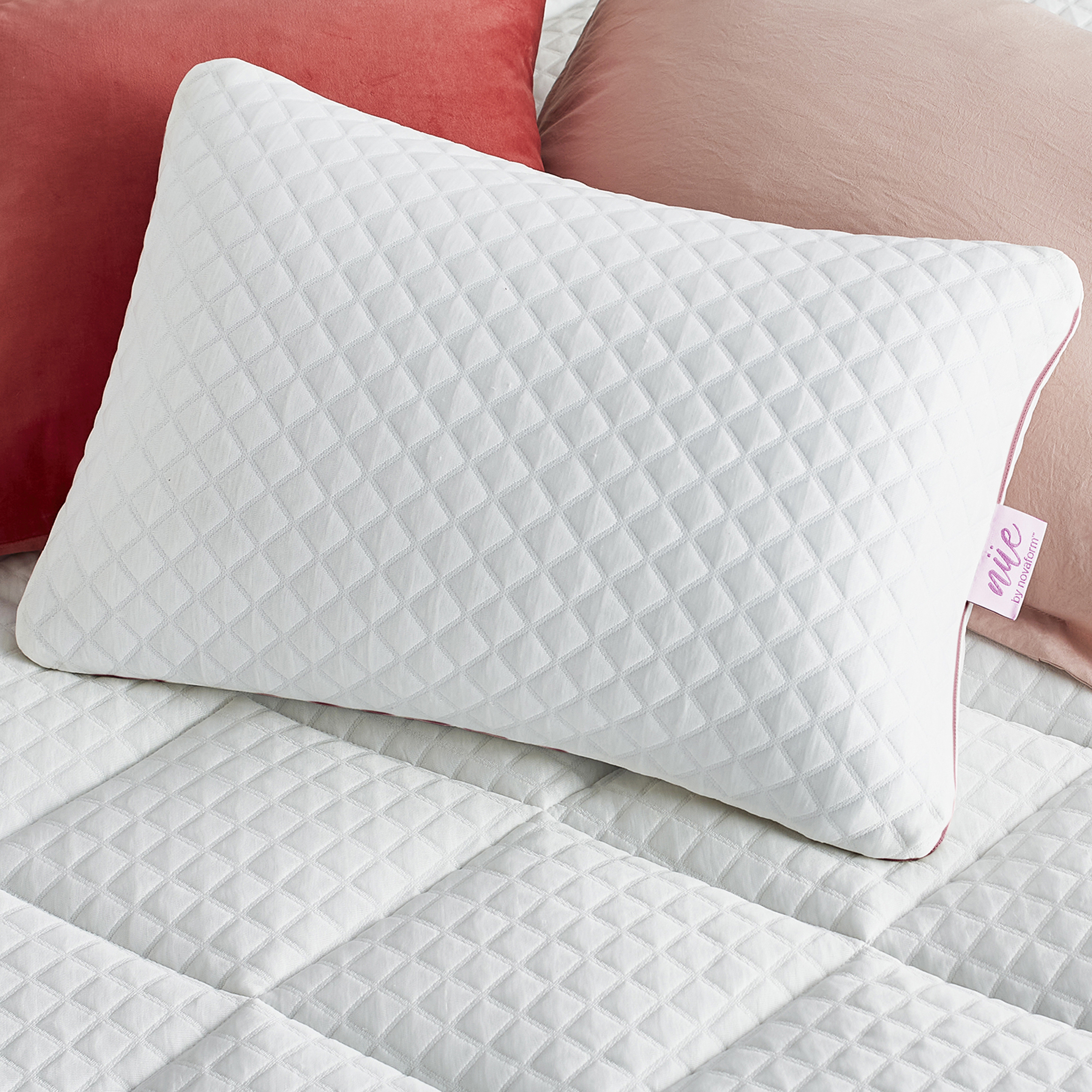 Memory Foam Pillows Queen Size Set of 2 - Cooling Pillows, Gel Infused Cool