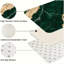 Green and Gold Marble Kitchen Rugs, Floor Mats for Home Decor, Mats for Kitchen & Bathroom 2-Piece Set