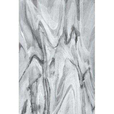 Marbré blanc IV par Jennifer Goldberger - peinture sur toile tendue