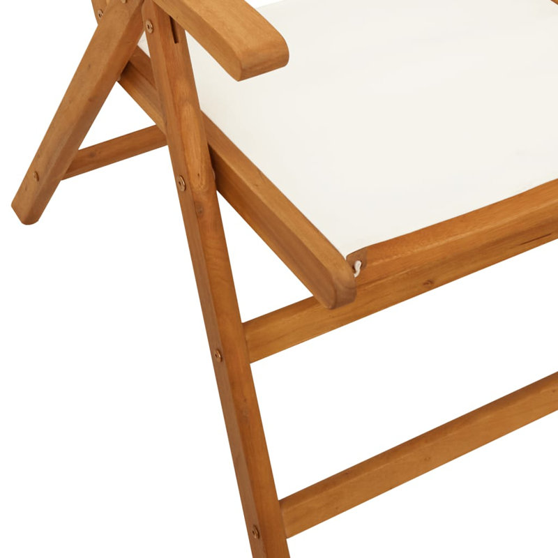 Edmunds Patio Dining Accent Chair, Cream White