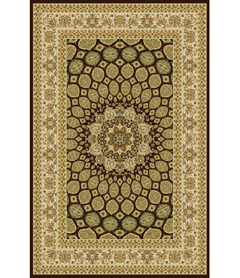 Tapis brun zone Rosalin