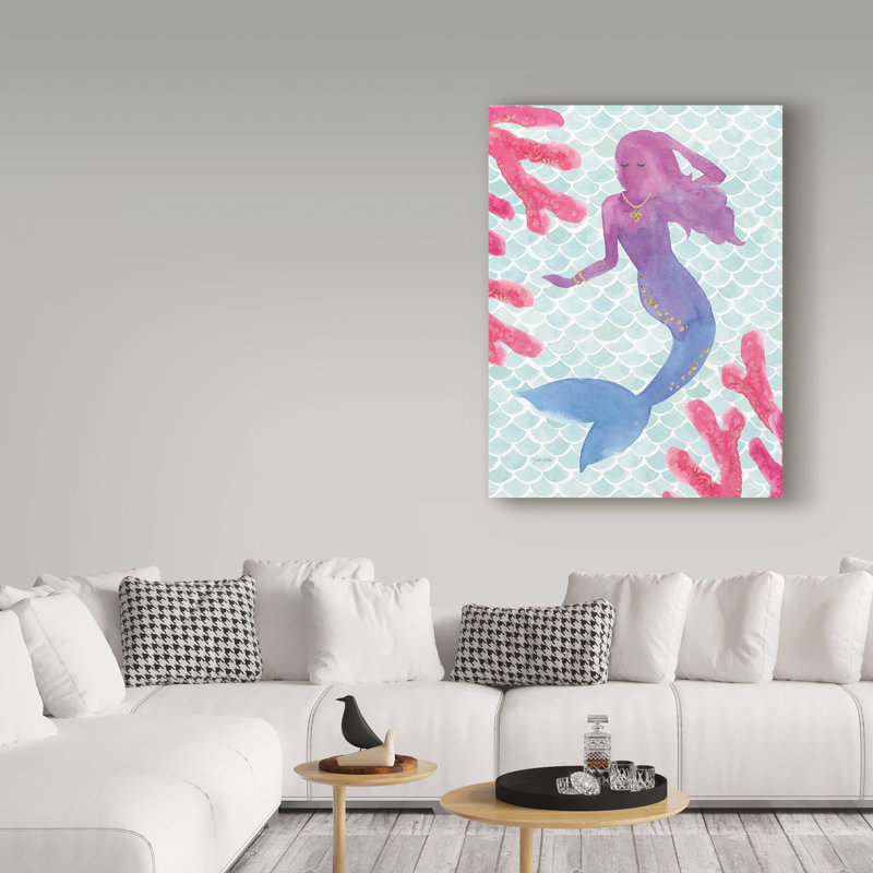 « sirène friends i », impression sur toile tendue, H 19 po x l 14 po x P 2 po