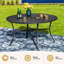 Nameer Round 6 - Person 54" Long Dining Set (Without Cushions)